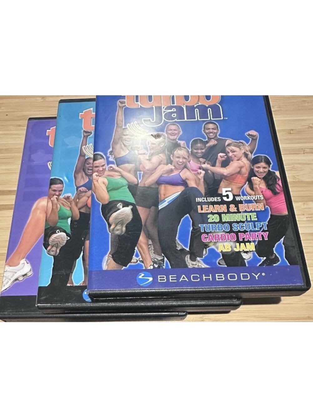 Turbo Jam DVD Set Beachbody Cardio Dance Fitness Workout Bundle 5 Rockin Workout